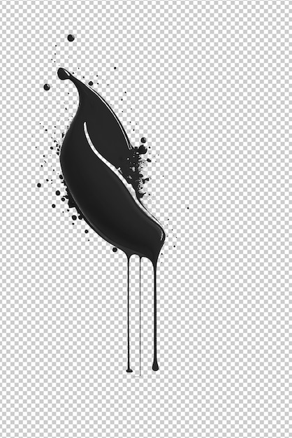 PSD image of an explosion of black ink