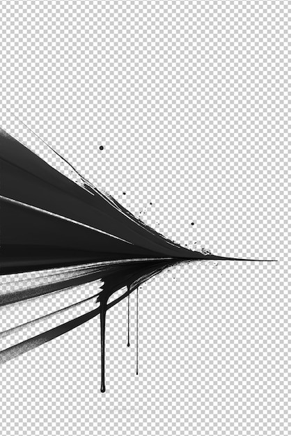 PSD image of an explosion of black ink