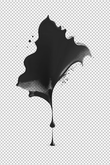 PSD image of an explosion of black ink