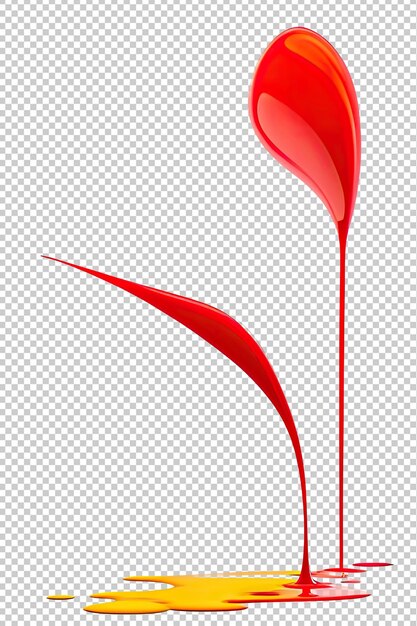 PSD image of an explosion of red paint