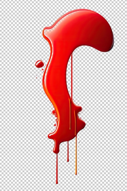 PSD image of an explosion of red paint