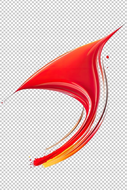 PSD image of an explosion of red paint