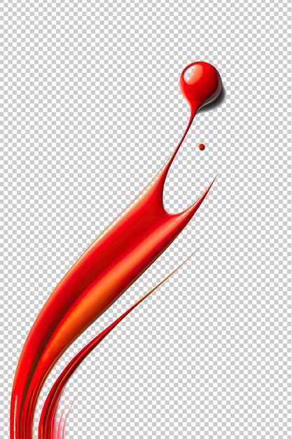 Image of an explosion of red paint