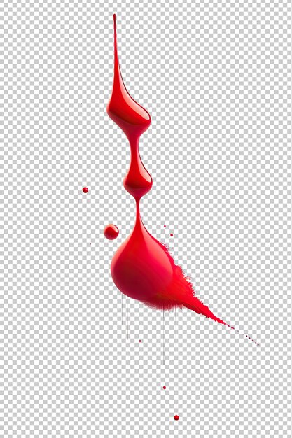 PSD image of an explosion of red paint