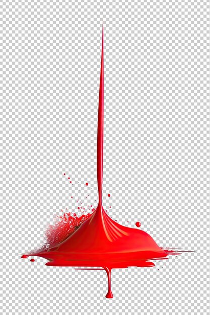 Image of an explosion of red paint