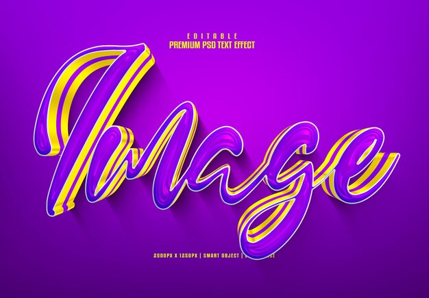 Image golden 3d editable premium psd text effect