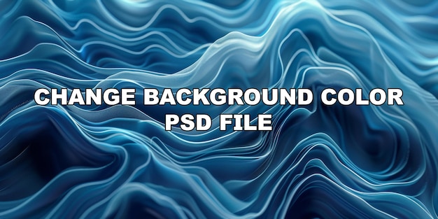 PSD the image is a blue wave with a lot of detail stock background