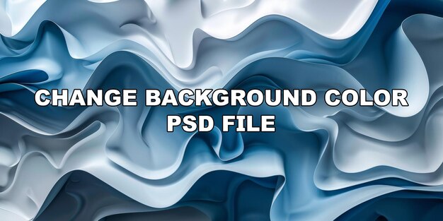 PSD the image is a blue and white abstract painting of a wave stock background