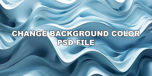 PSD the image is a blue and white wave with a lot of detail stock background