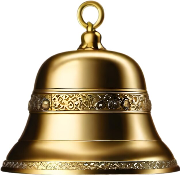 PSD an image of the new year bell aigenerated