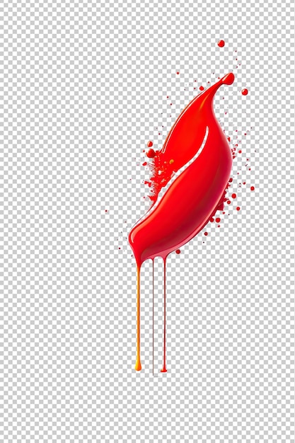 PSD 赤いペンキの爆発のイメージ