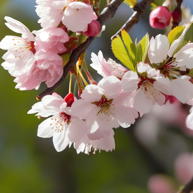 PSD Изображение вишневых цветов в весенний сезон aigenerated.