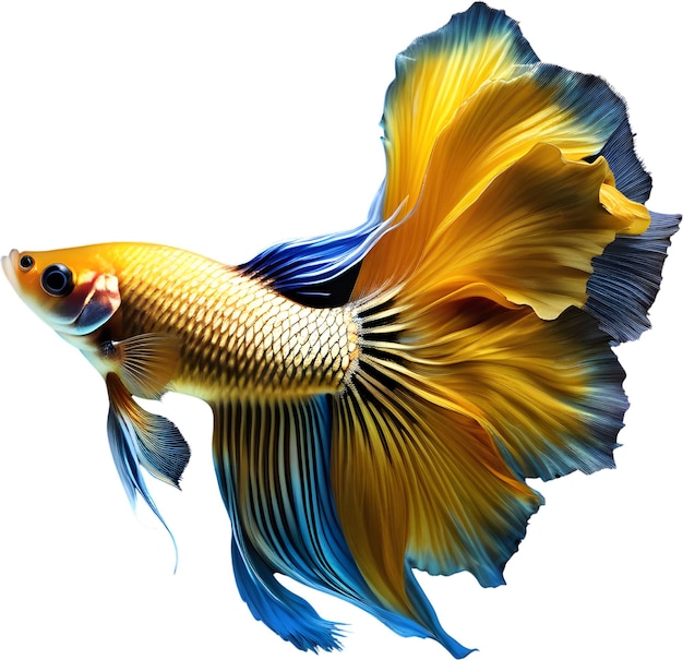 PSD image of siam betta fish aigenerated