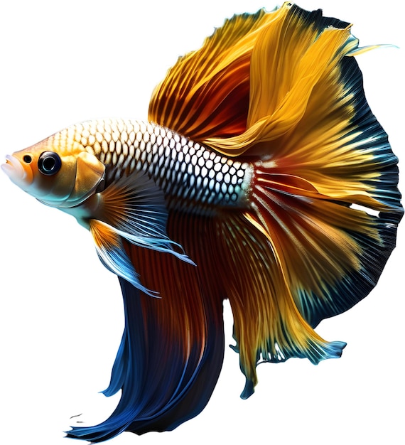 PSD image of siam betta fish aigenerated