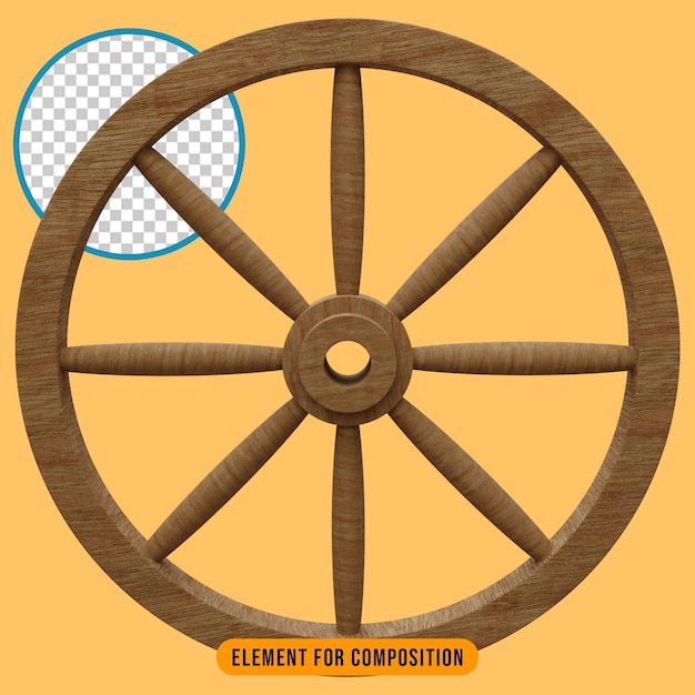 An image of a wheel with the word element for composition in the middle.