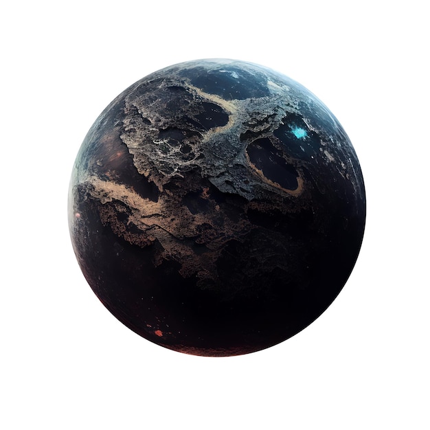 PSD imagery of imaginary planets for your cosmic image ai generated