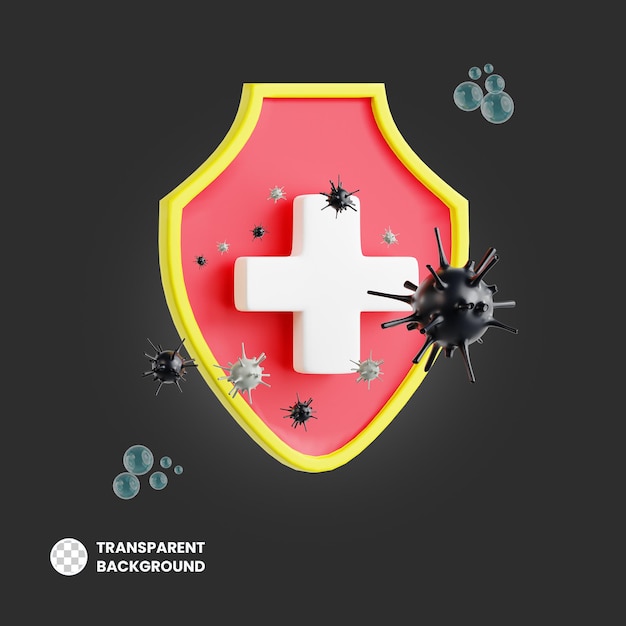 Immuunsysteem 3d medisch en gezondheidszorg icoon