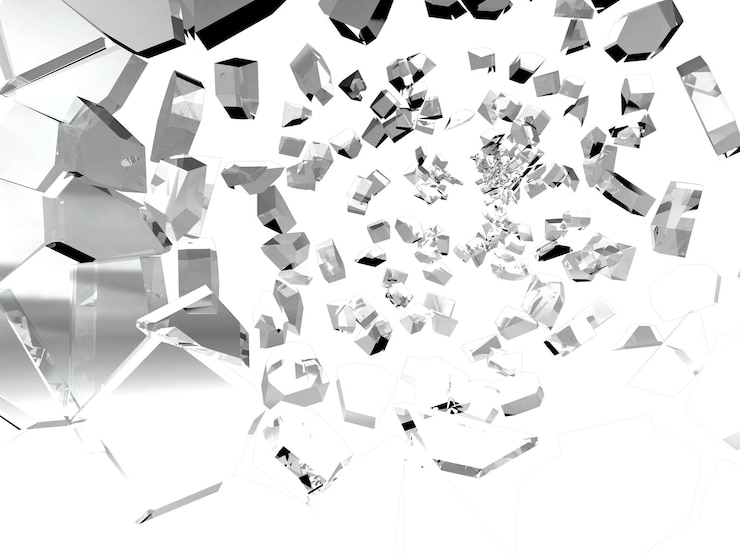 PSD impact glass turn into debris