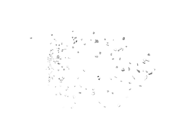 impact glass turn into debris