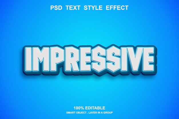 Impressive text effect