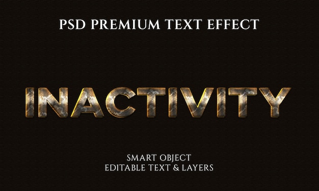Inactivity Text effect Design
