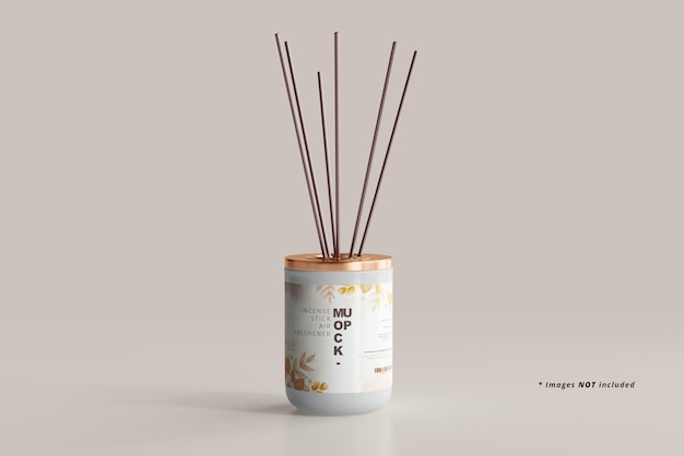 Incense Air Freshener Reed Diffuser Mockup