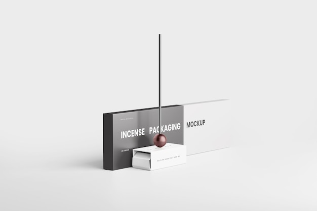 PSD incense packaging mockups