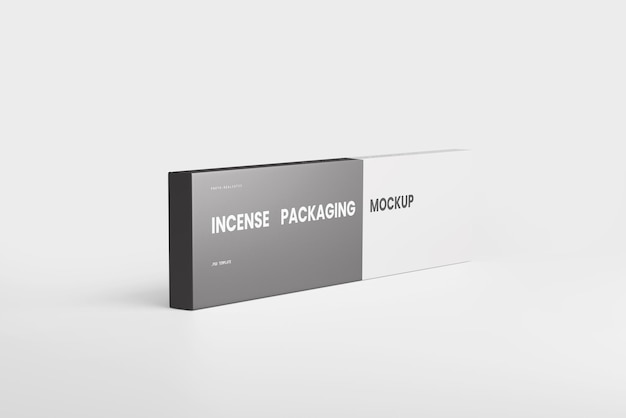 PSD mockup di confezioni di incenso