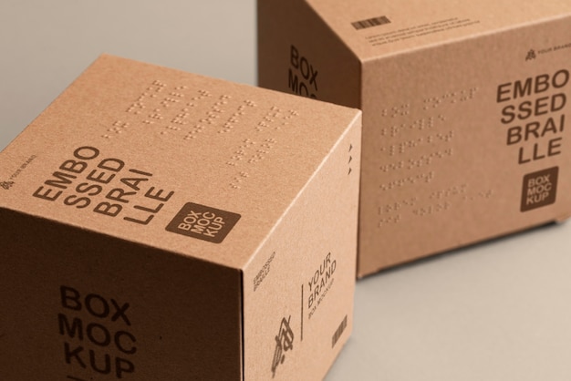 PSD inclusive box packaging mockup