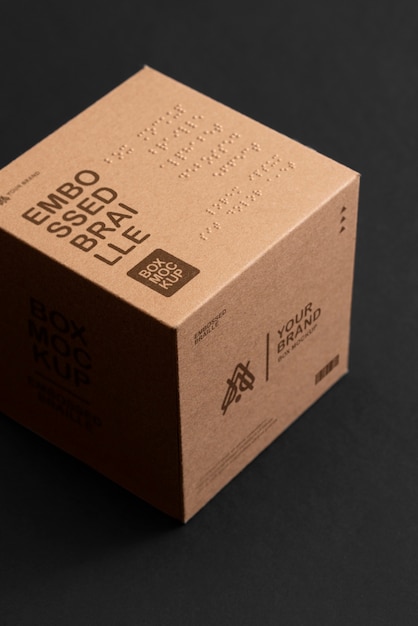 PSD inclusive box packaging mockup