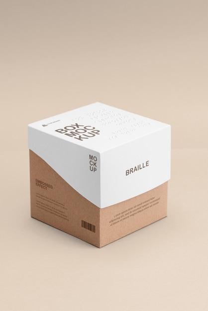 PSD inclusive box packaging mockup