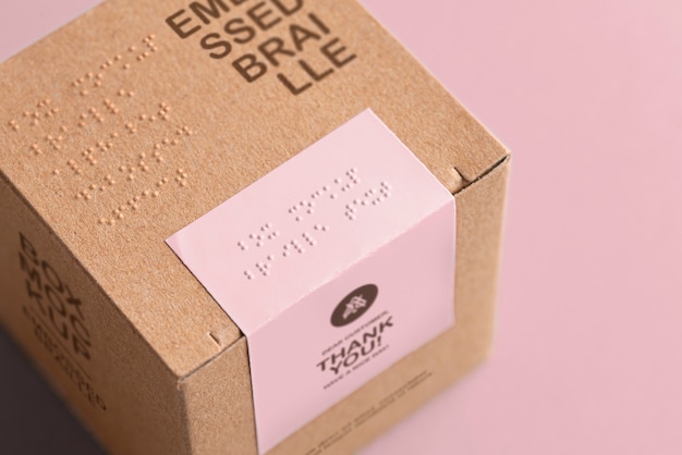 PSD inclusive box packaging mockup