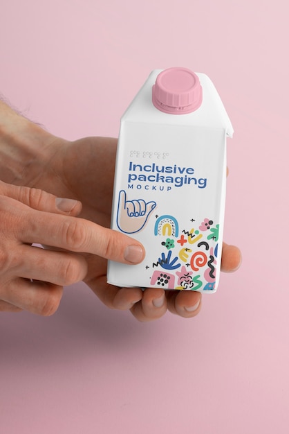 PSD inclusive food packaging mockup