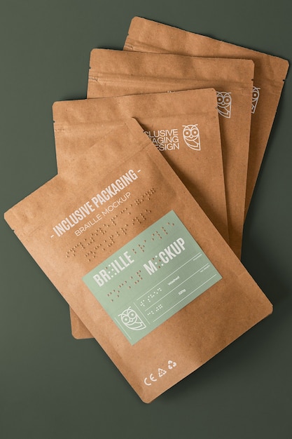 Inclusive packaging mockup