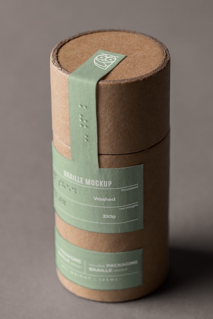 PSD inclusive packaging mockup