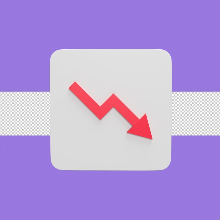 PSD increase graph 3d icon model cartoon style concept render illustration