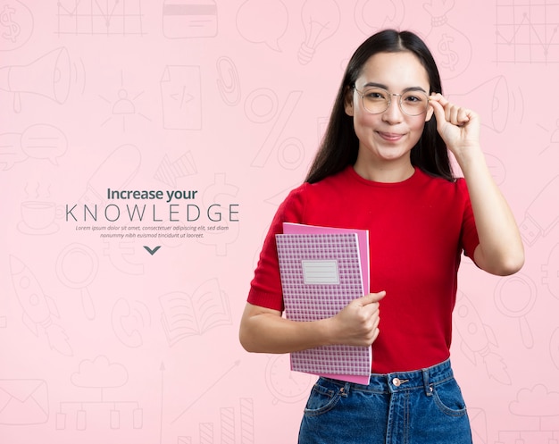 Increase your knowledge courses mock-up