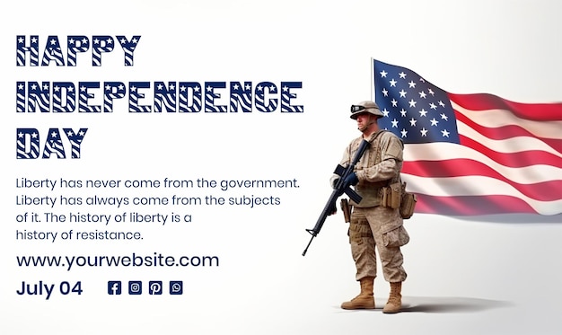 gick with gun on independence day