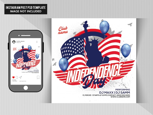 PSD independence day flyer