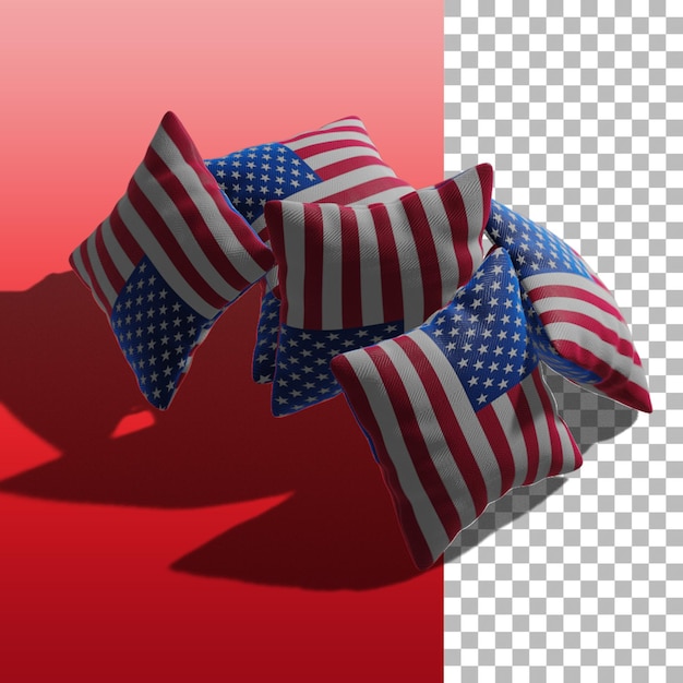 PSD independent day concept with united states flag for element of 4th july