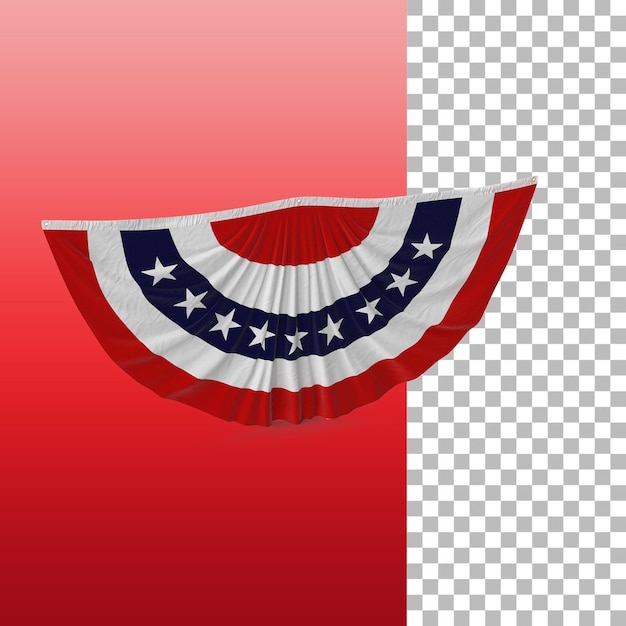 PSD independent day concept with united states flag for element of 4th july