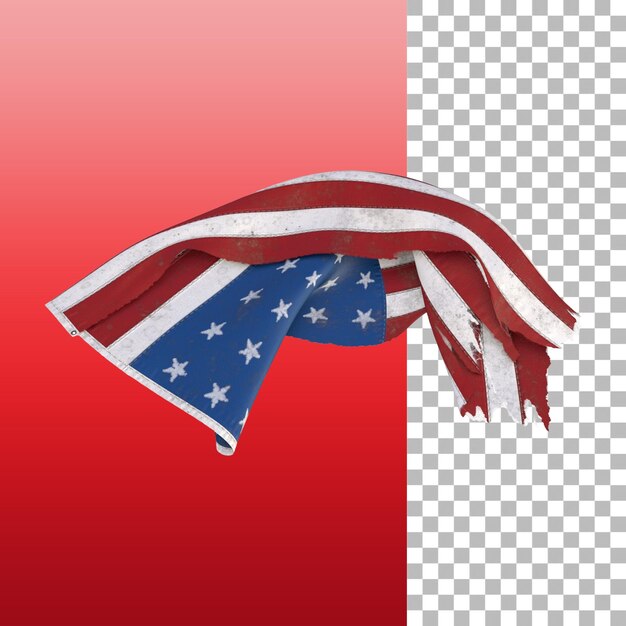 PSD 7 月 4 日の要素に米国旗を付けた独立日のコンセプト