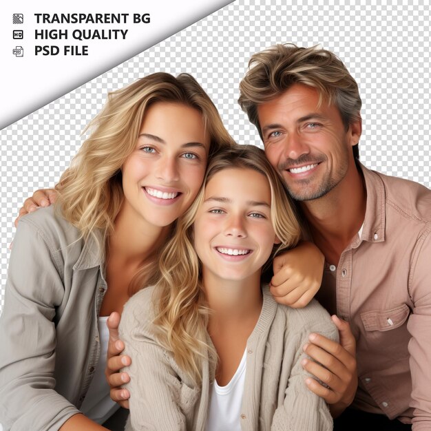 PSD independent european family ultra realistic style white b