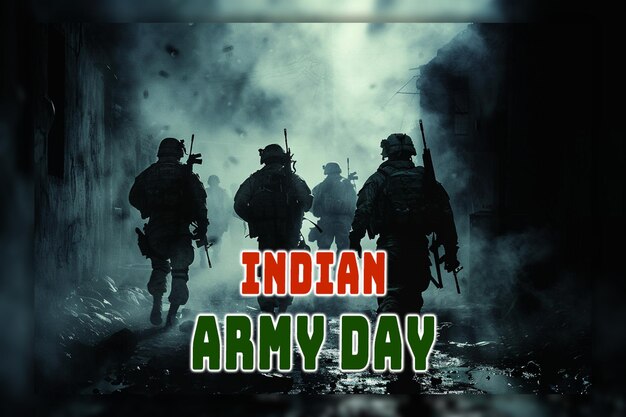 PSD india army day kargil vijay diwas and armed forces day background