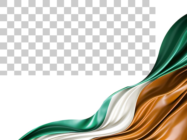 PSD india flag corner border