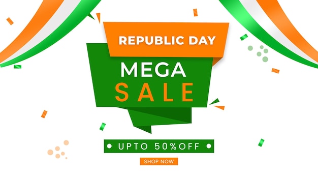 PSD india republic day sale design offer