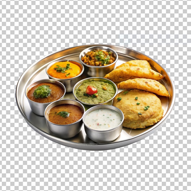 PSD indian cuisine isolated on transparent background