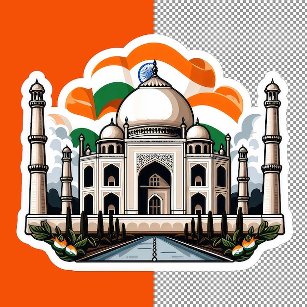 PSD indian democracy icon sticker