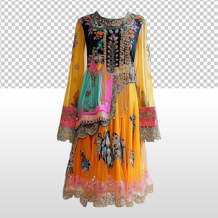 PSD indian dress psd mockup
