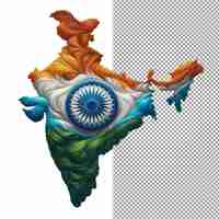 PSD indian elegance pngready isolation of a detailed map